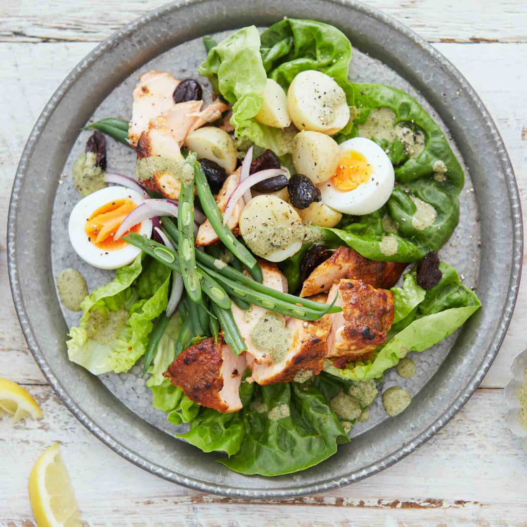 Malabar Tandoori Salmon Nicoise Salad