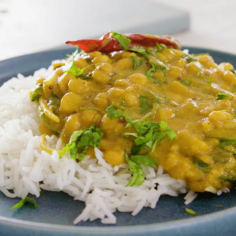 Restaurant-Style Tarka Daal with Spinach