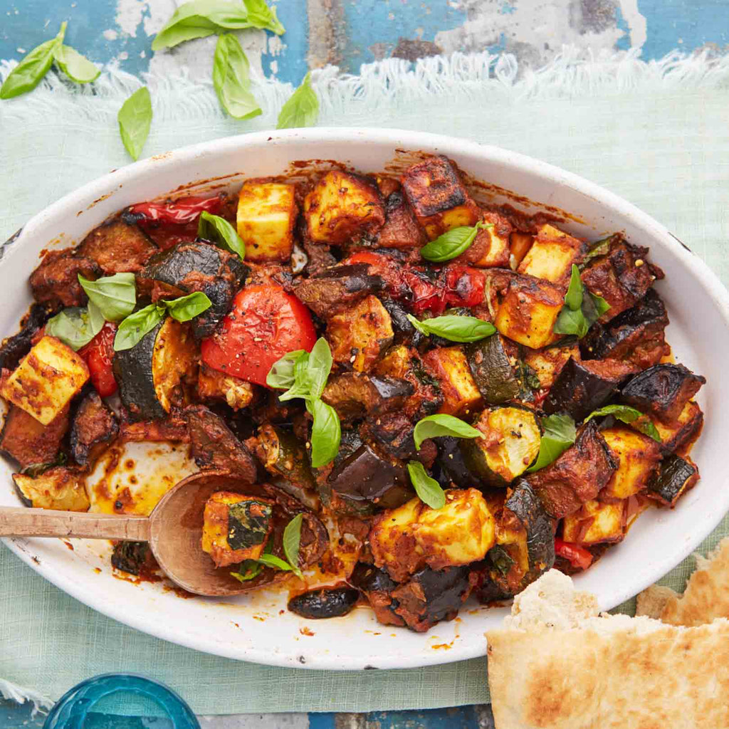 Oven-Baked Vegetable and Tofu Ratatouille