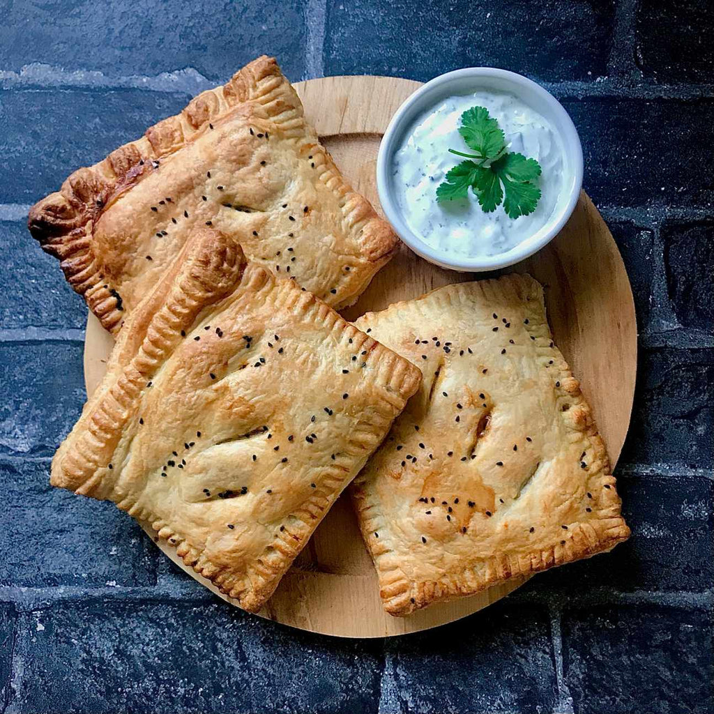 Chickpea and Aubergine Pastries by Carrie