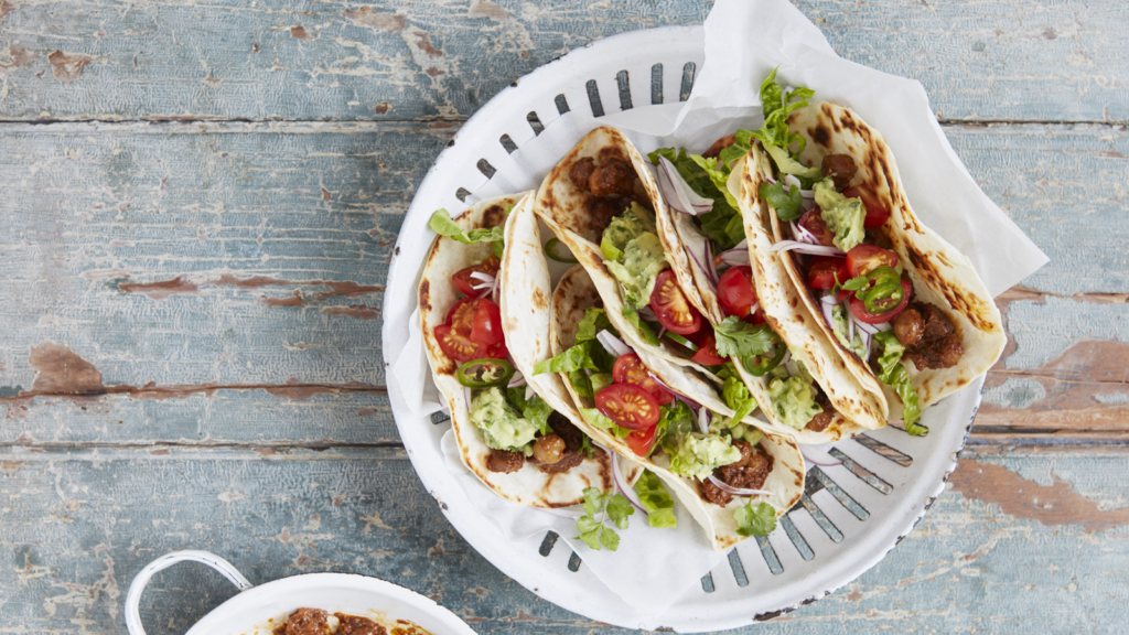 Spiced Chickpea Tacos with Avocado Crema  - The Spice Tailor AUS