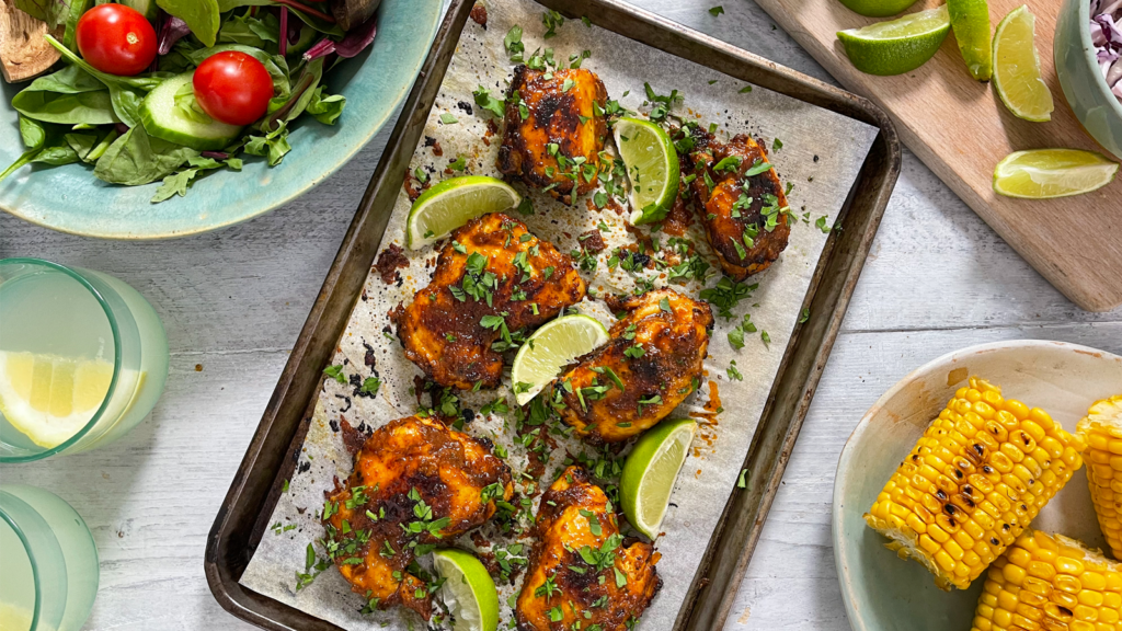 Fiery Maple Glazed BBQ Chicken - The Spice Tailor AUS